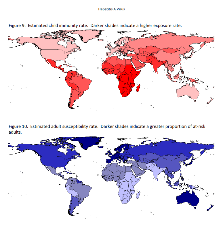 Distribuzione geografica epatite a