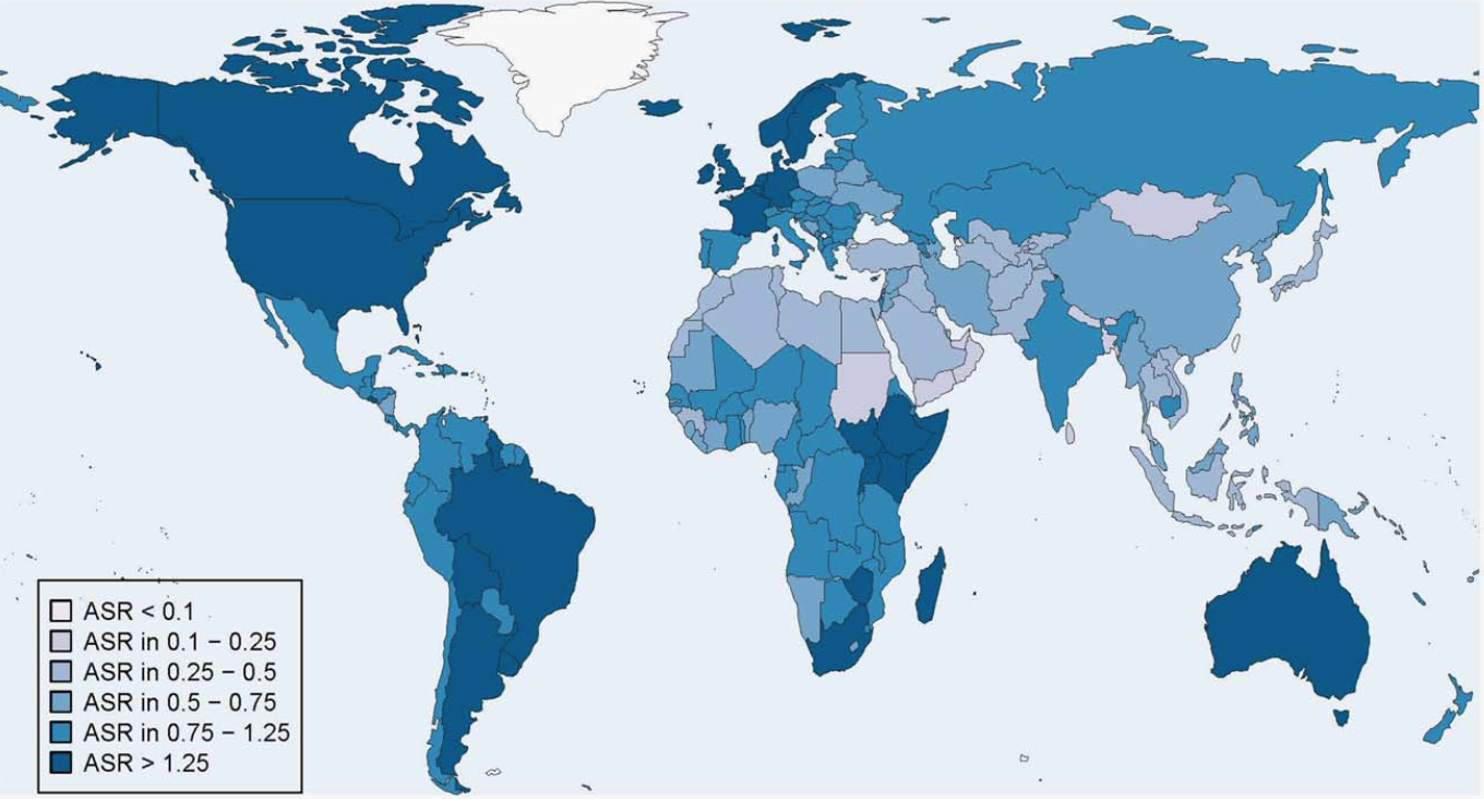 HPV - papilloma virus nel mondo