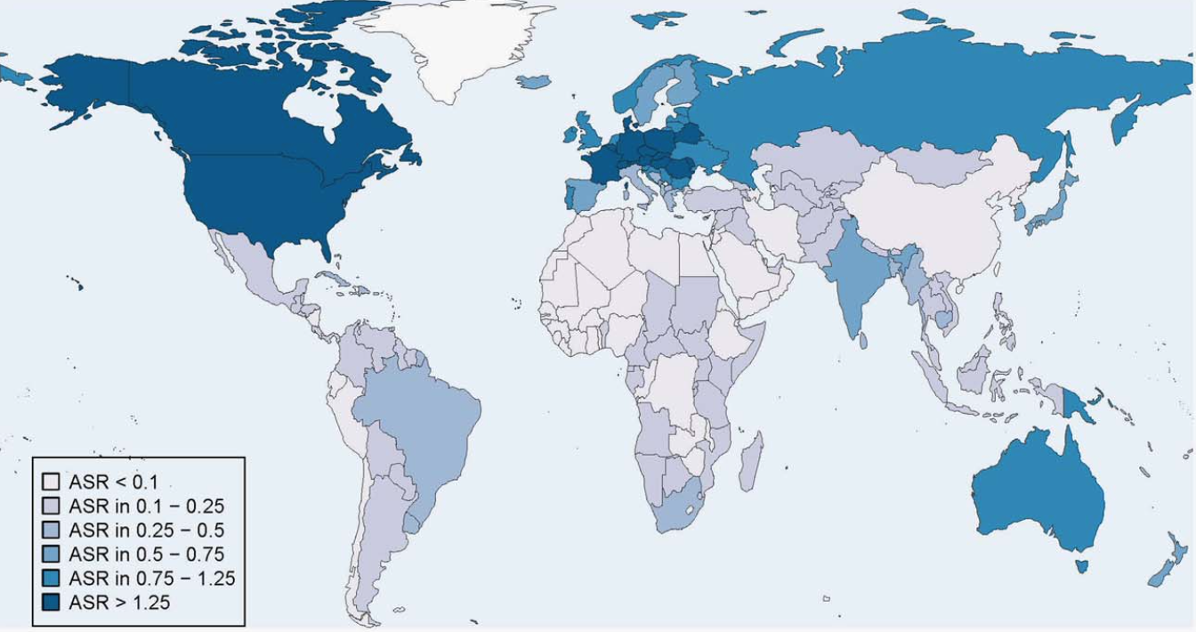 HPV - papilloma virus nel mondo