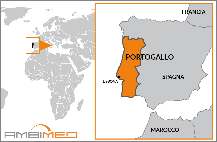 Cartina geografica della Portogallo