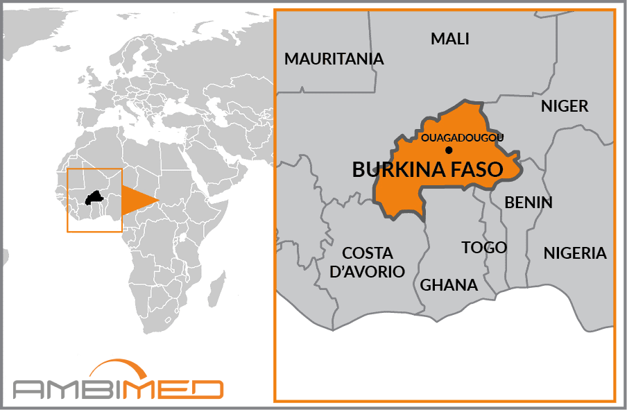 Cartina geografica della Burkina Faso