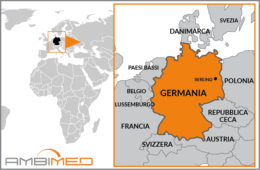 Cartina geografica della Germany