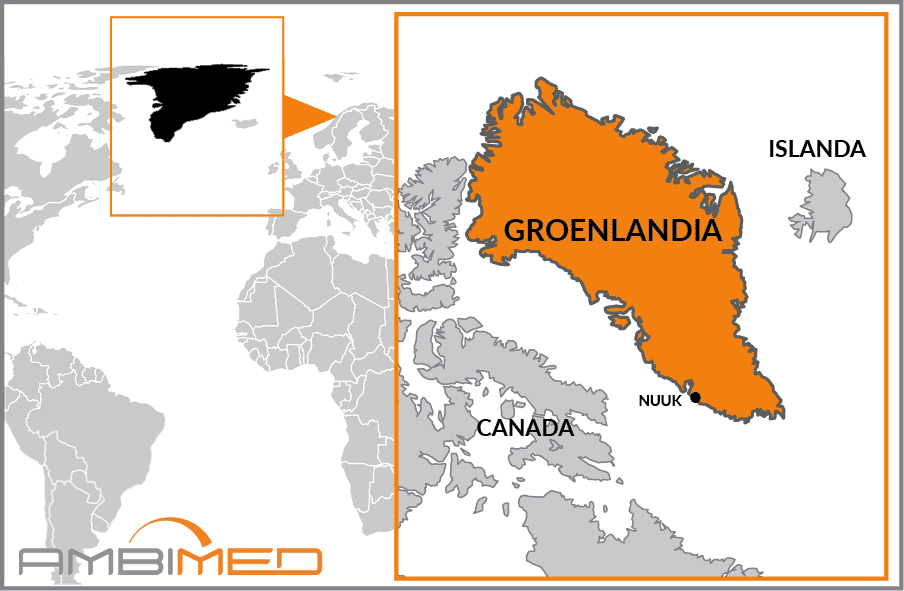 Cartina geografica della Groenlandia