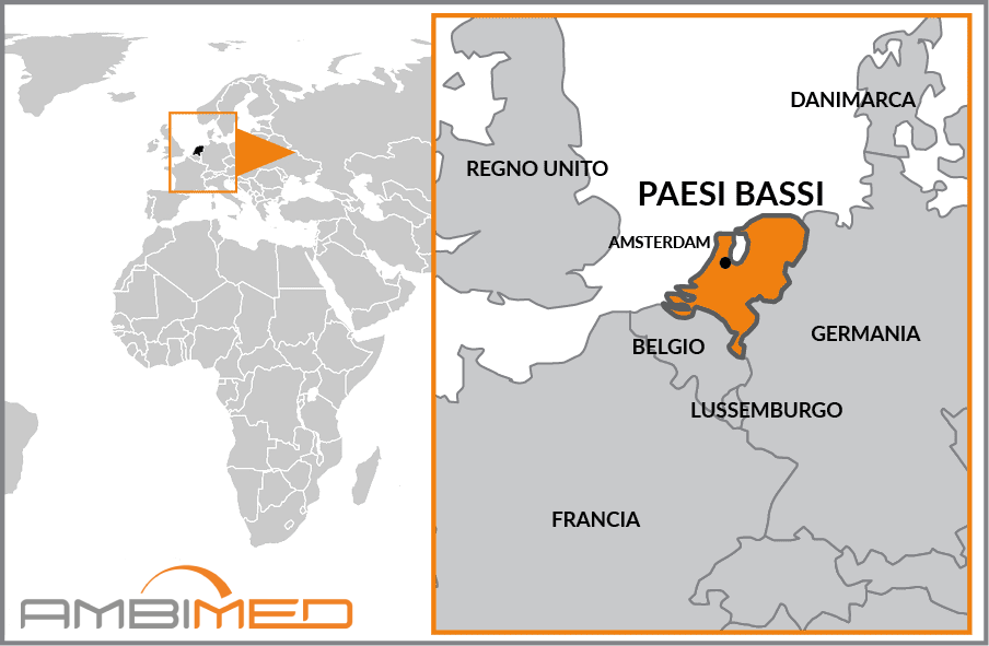 Cartina geografica della Paesi bassi