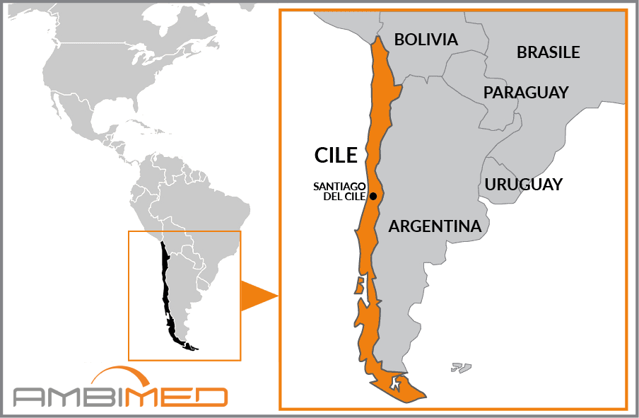 Cartina geografica della Chile