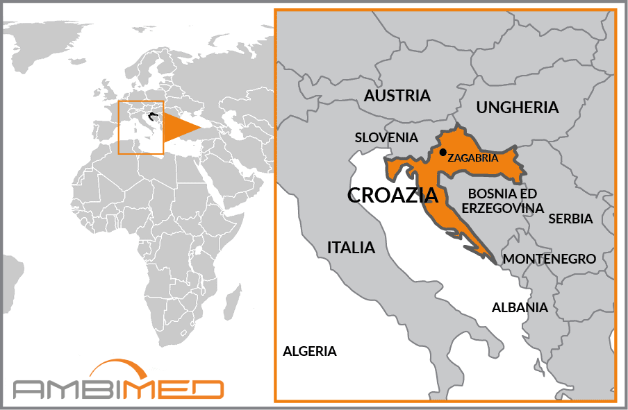 Cartina geografica della Croazia