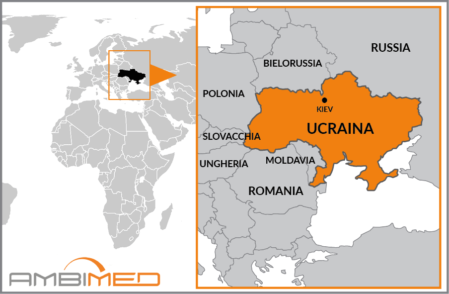 Cartina geografica della Ukraine