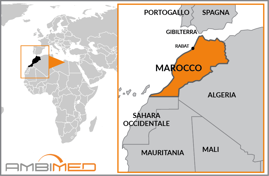 Cartina geografica della Morocco