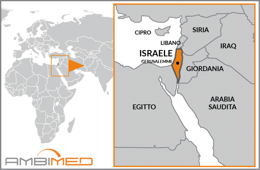 Cartina geografica della Israel