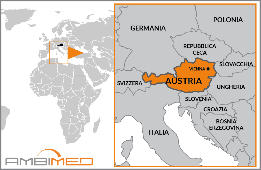 Cartina geografica della Austria