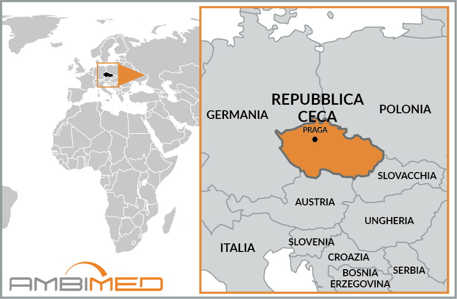 Cartina geografica della Czech Republic