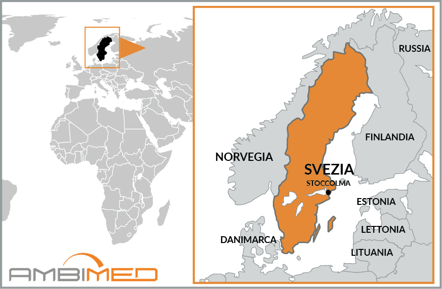 Cartina geografica della Sweden