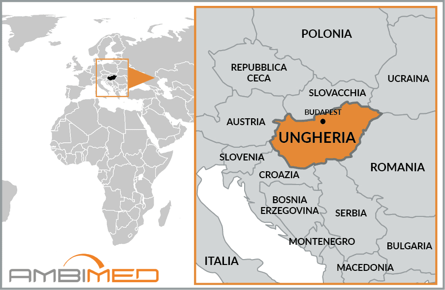 Cartina geografica della Hungary