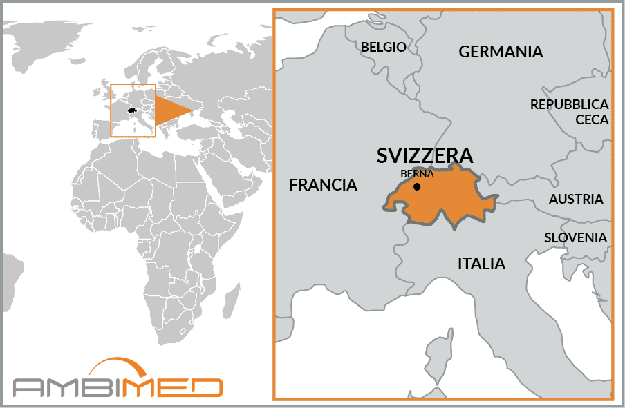 Cartina geografica della Svizzera