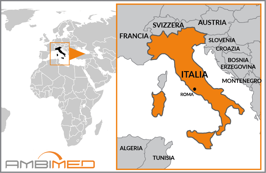 Cartina geografica della Italy