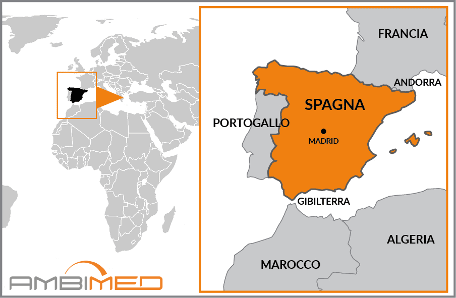 Cartina geografica della Spain