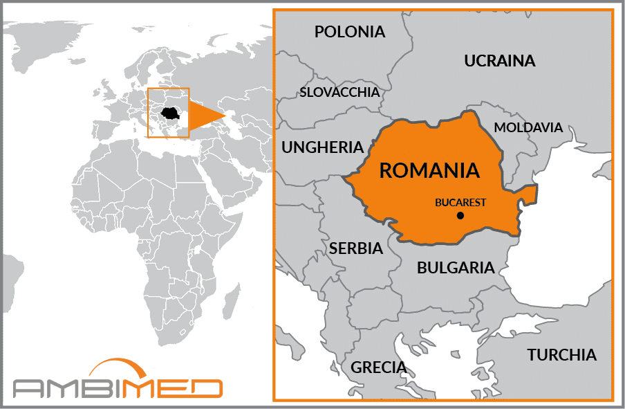 Cartina geografica della Romania