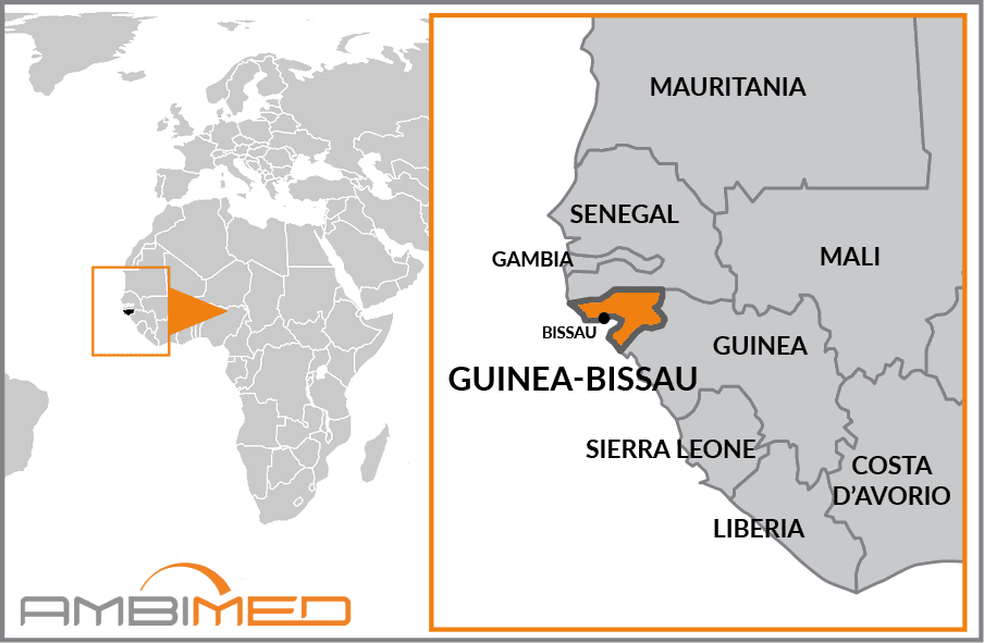 Cartina geografica della Guinea Bissau