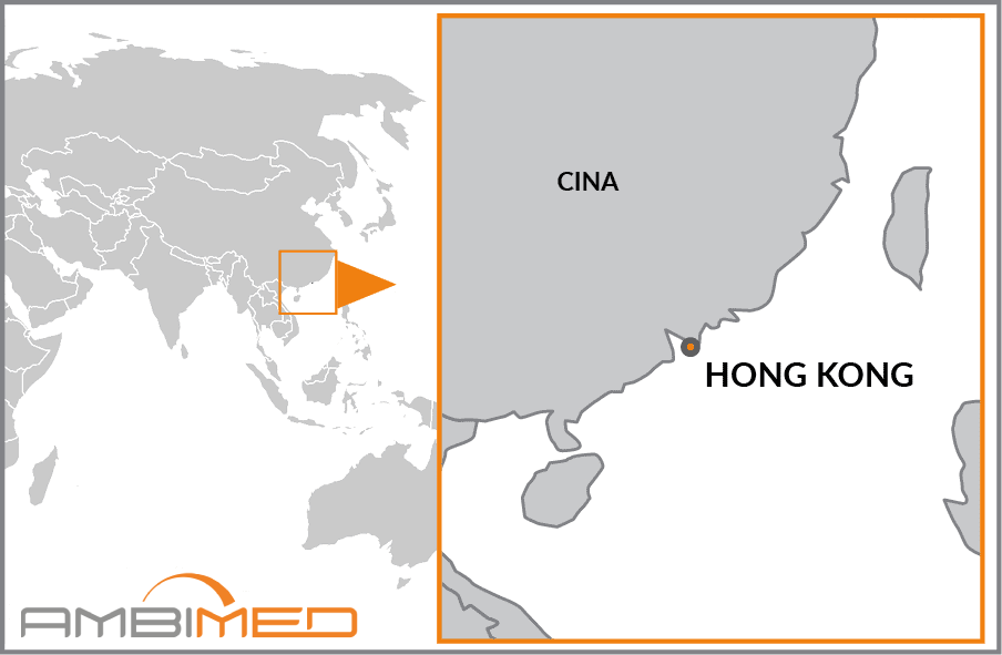 Cartina geografica della Hong Kong