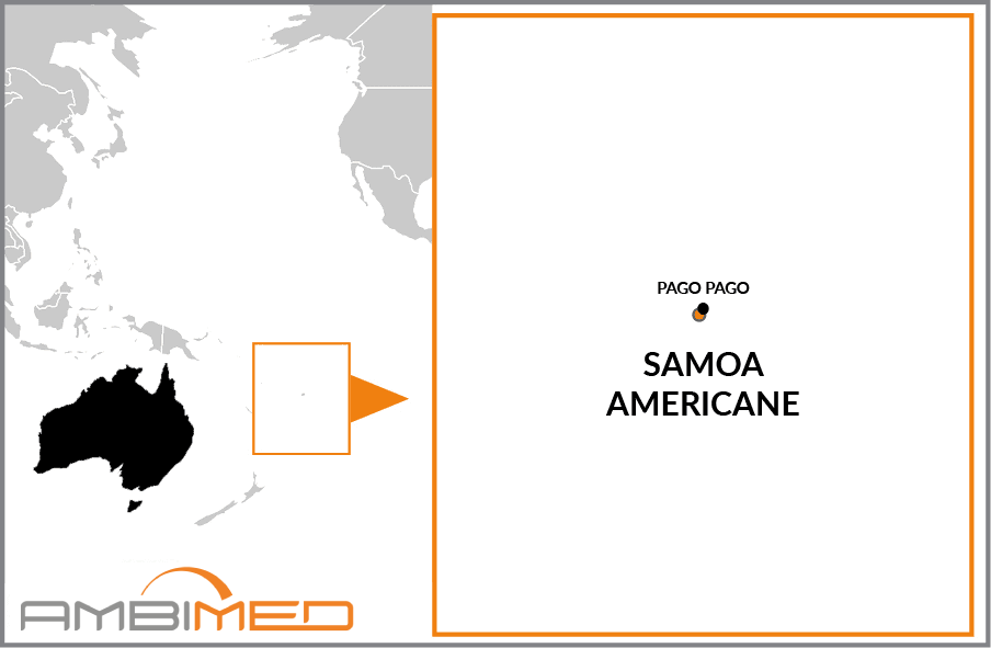 Cartina geografica della American Samoa