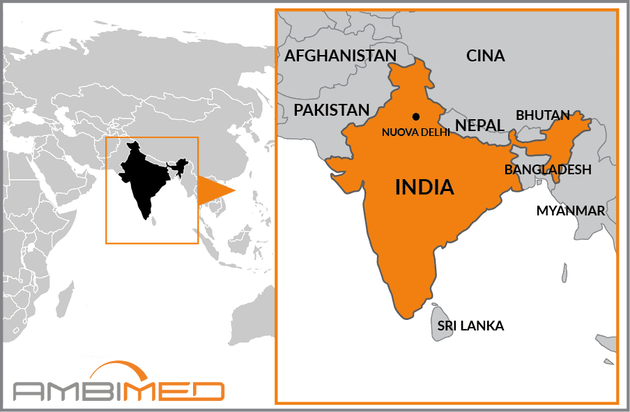 Cartina geografica della India