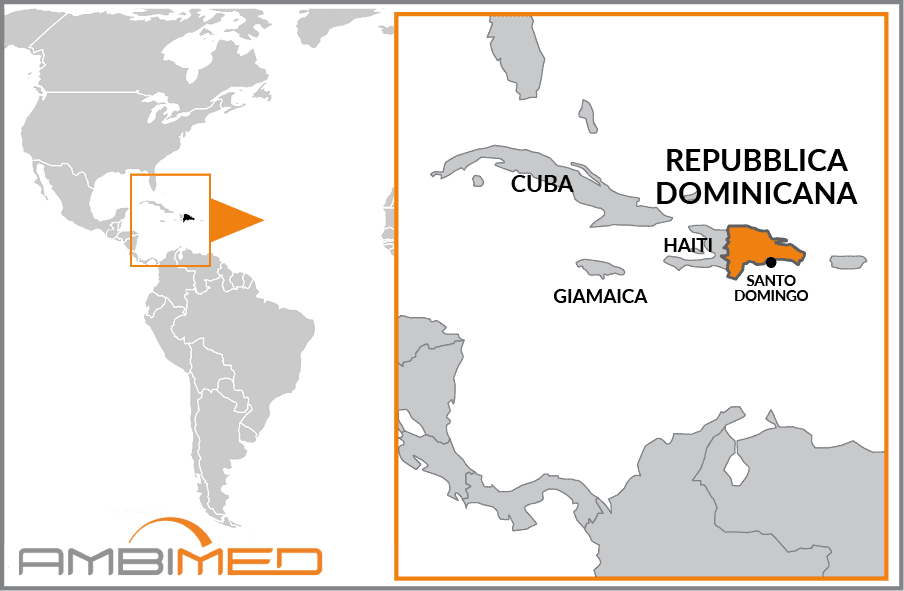 Cartina geografica della Dominican Republic