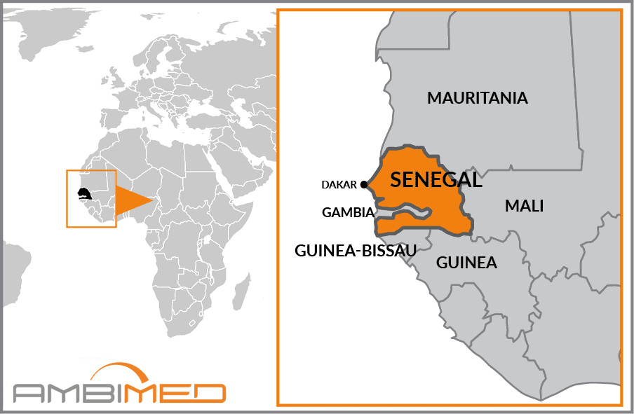 Cartina geografica della Senegal