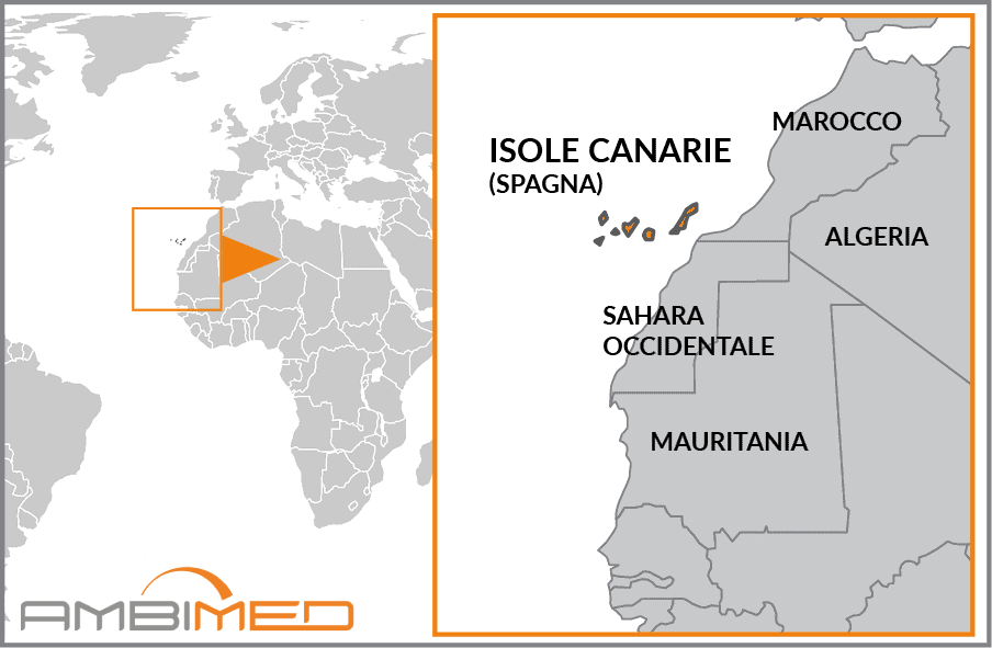 Cartina geografica della Isole Canarie