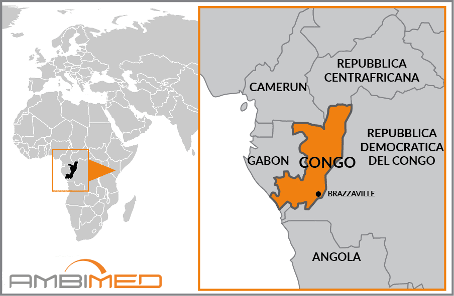 Cartina geografica della Congo