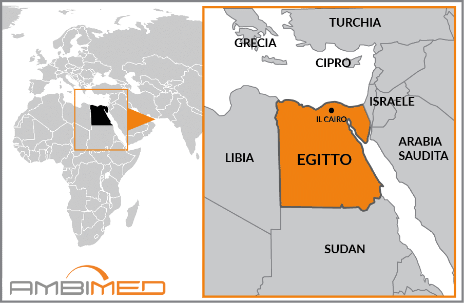 Cartina geografica della Egypt