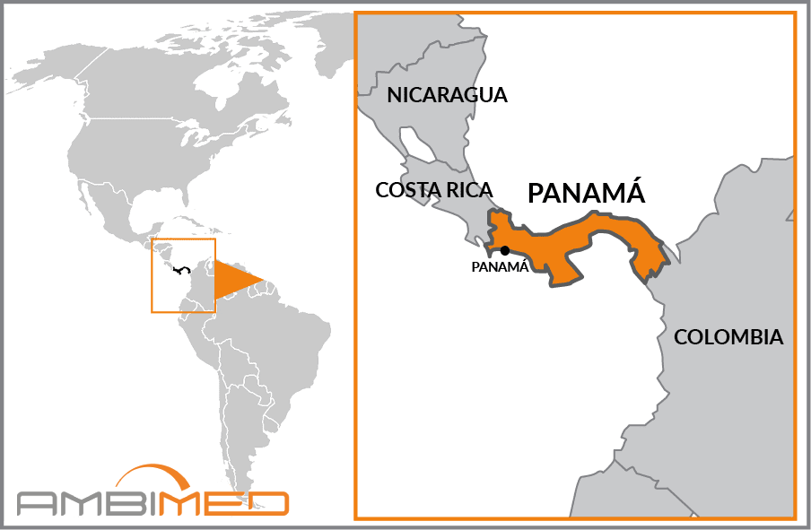 Cartina geografica della Panama