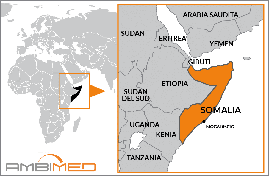 Cartina geografica della Somalia