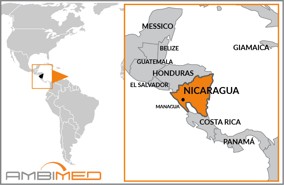 Cartina geografica della Nicaragua