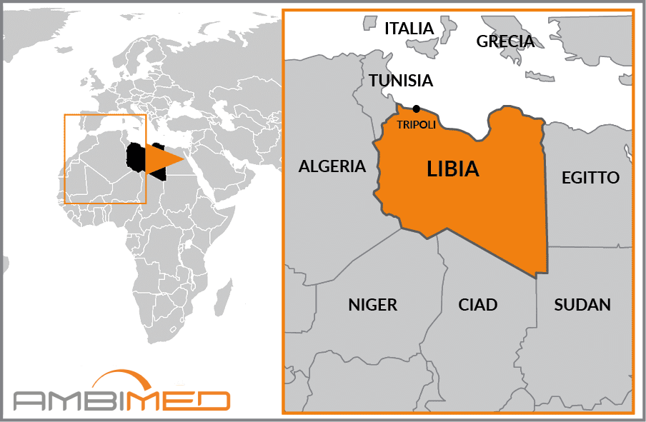 Cartina geografica della Libya