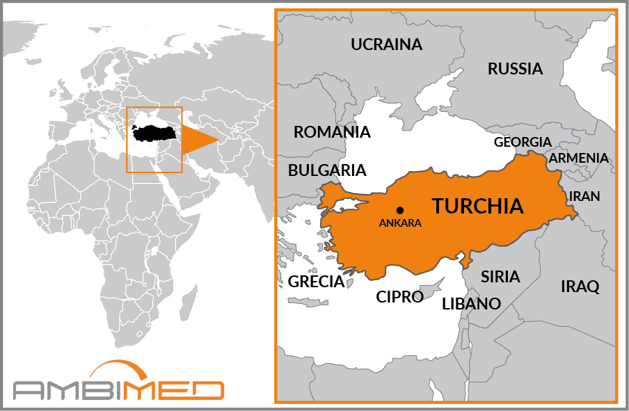 Cartina geografica della Turchia