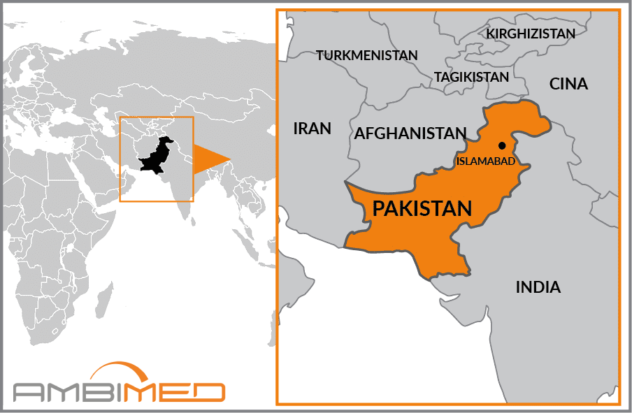 Cartina geografica della Pakistan