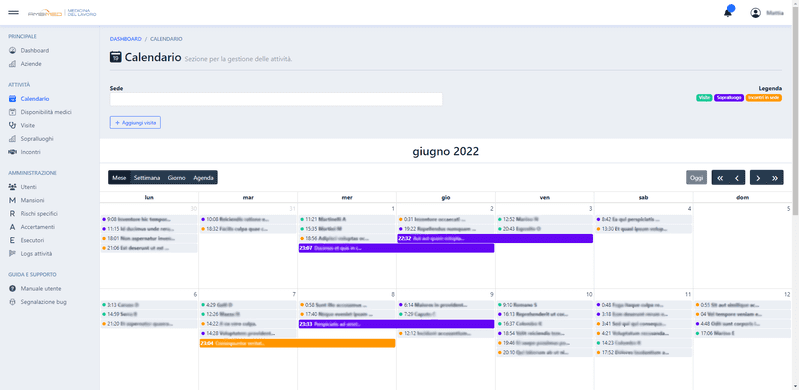 Modulo calendario